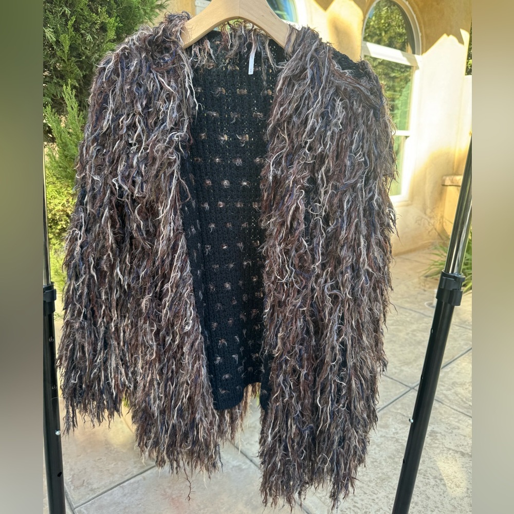Free People Sweater | Faithful Shaggy Cardigan Size M